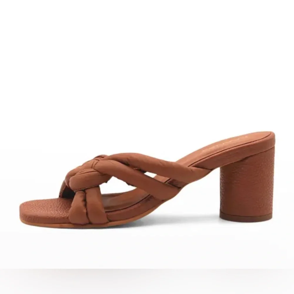 KAANAS Bekasi Nautical Knot Leather-Heel Sandals size 7